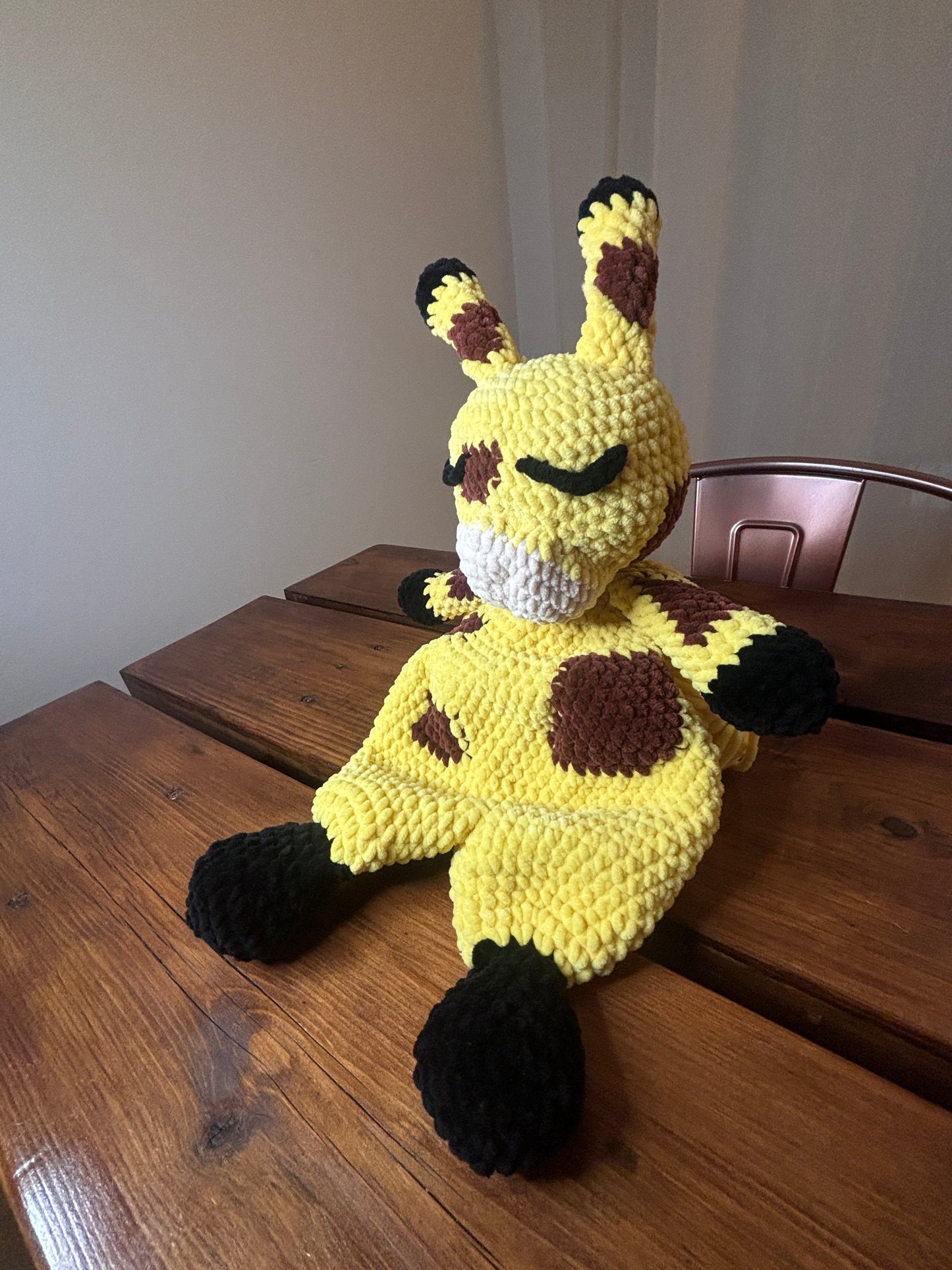 Giraffe Crochet Snuggler Pattern – Lovey Amigurumi Plush Blanket | Easy Digital PDF