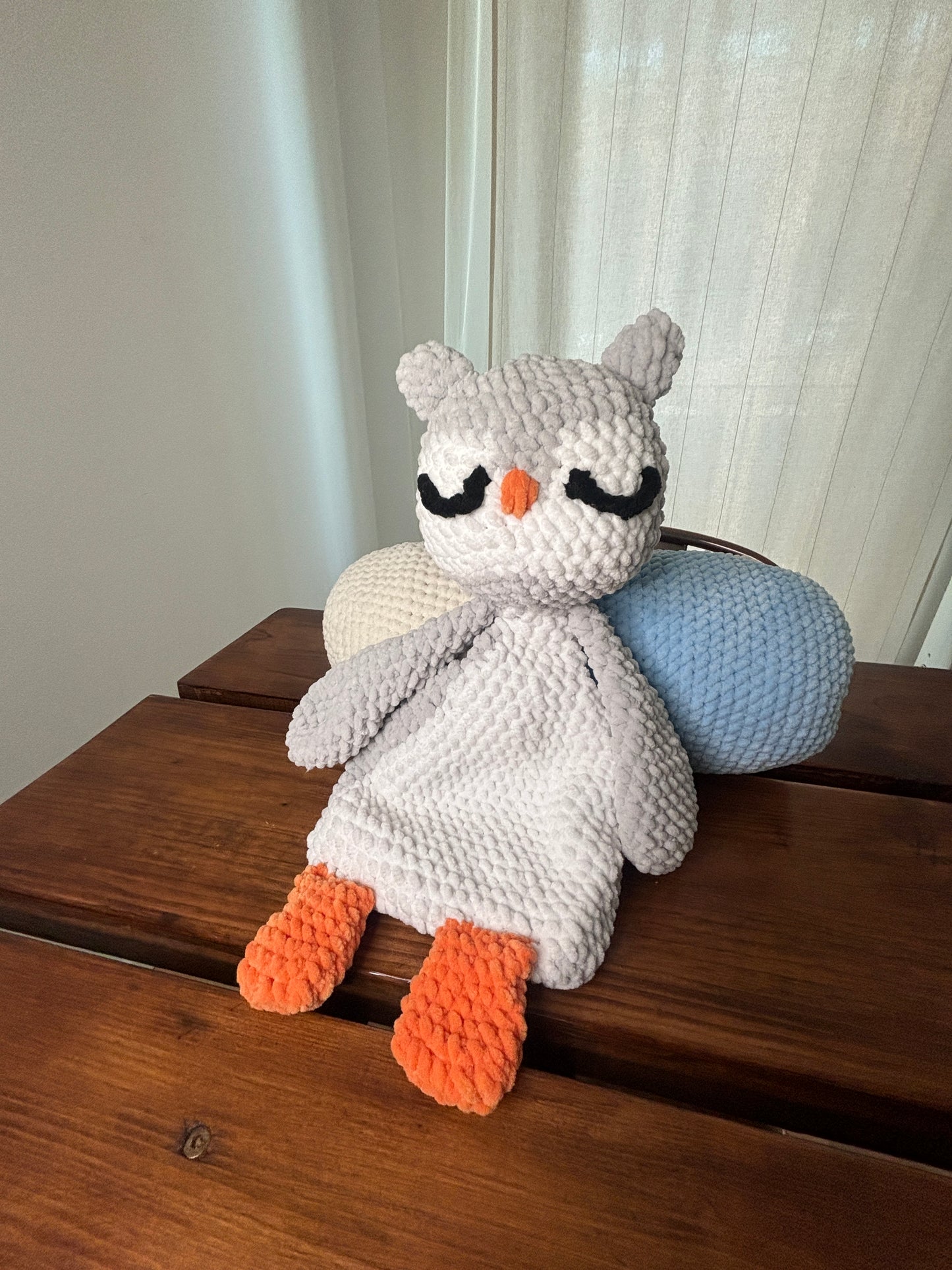 Crochet Owl Snuggler Pattern – Easy Baby Lovey PDF