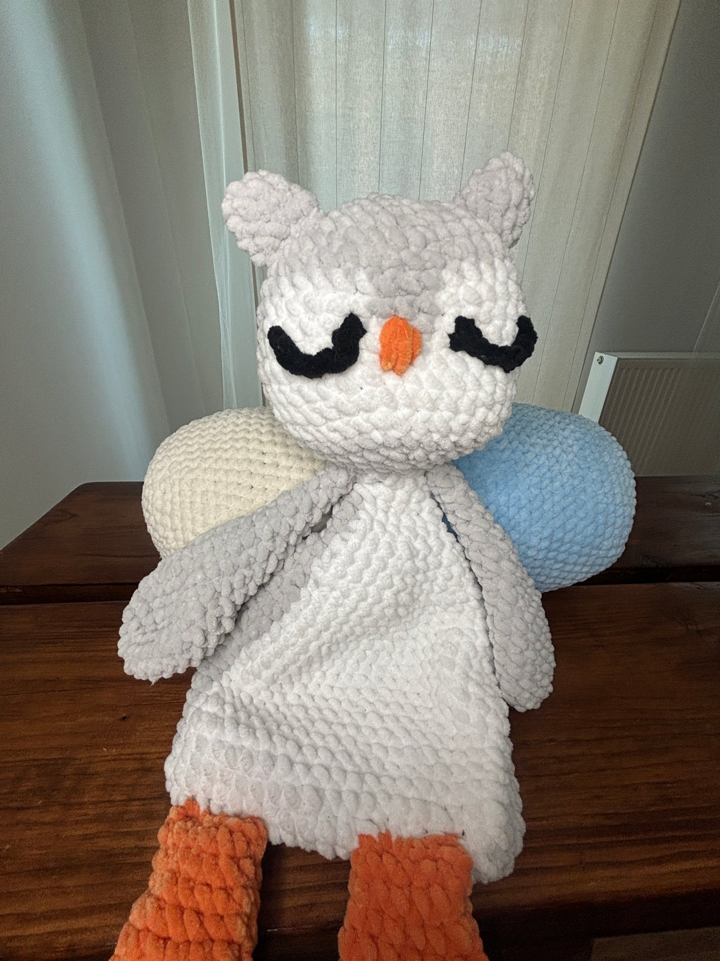 Crochet Owl Snuggler Pattern – Easy Baby Lovey PDF