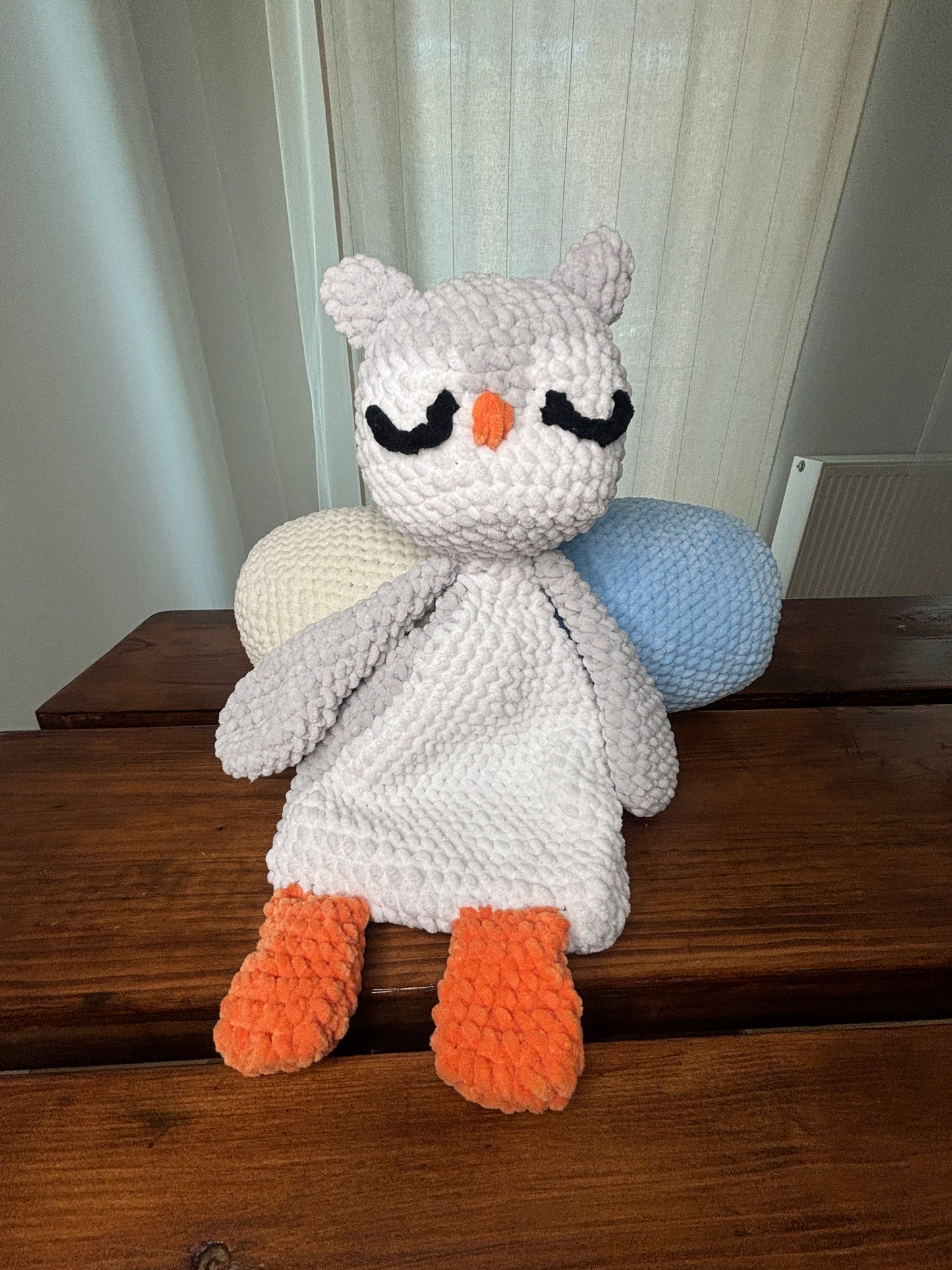 Crochet Owl Snuggler Pattern – Easy Baby Lovey PDF