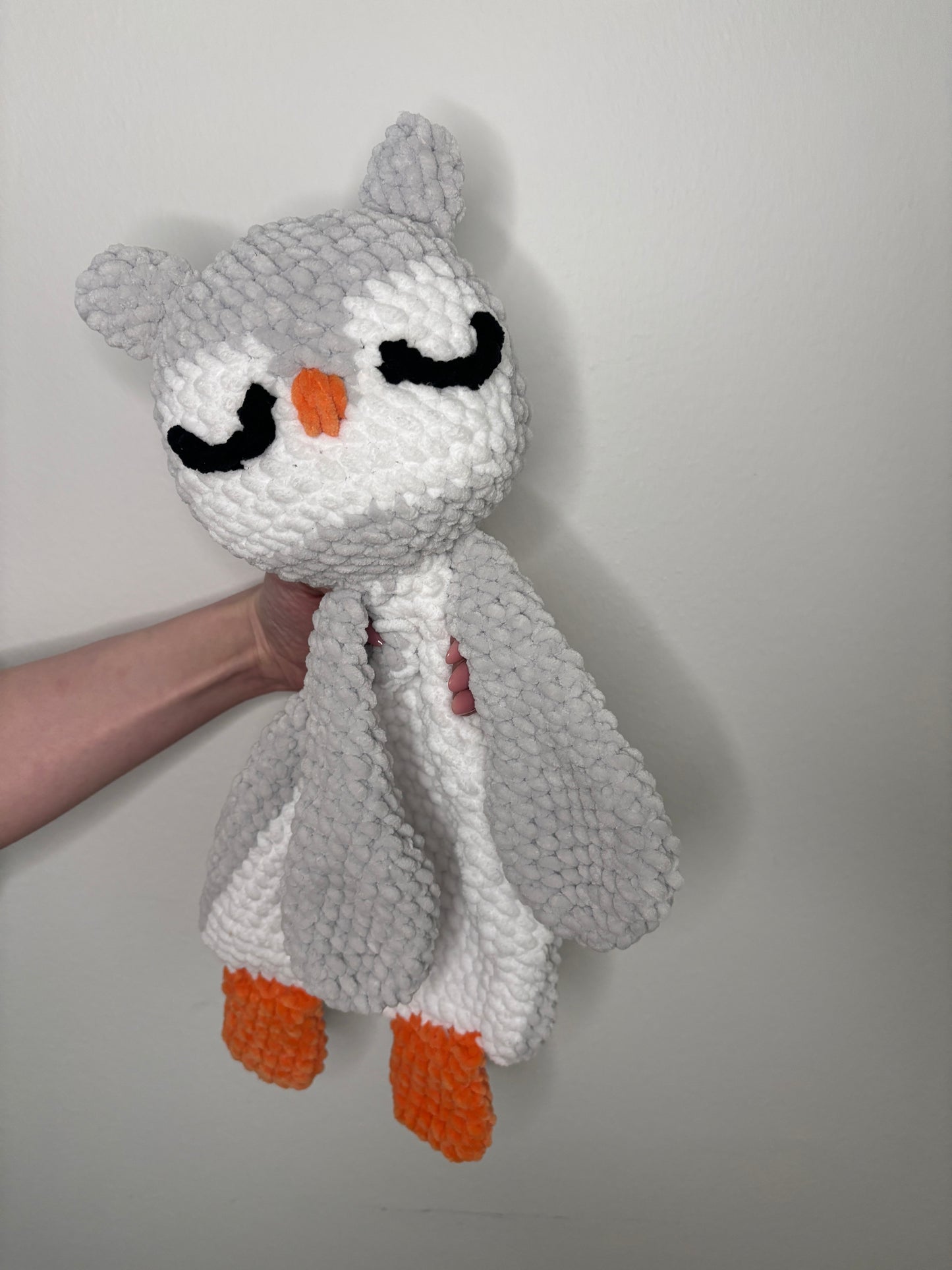 Crochet Owl Snuggler Pattern – Easy Baby Lovey PDF