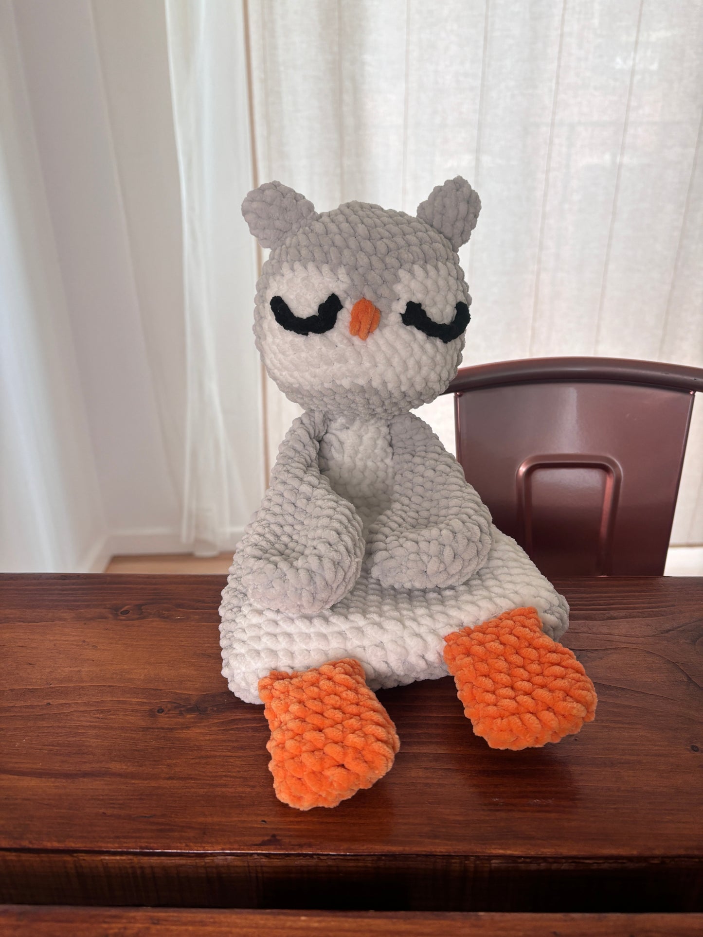Crochet Owl Snuggler Pattern – Easy Baby Lovey PDF