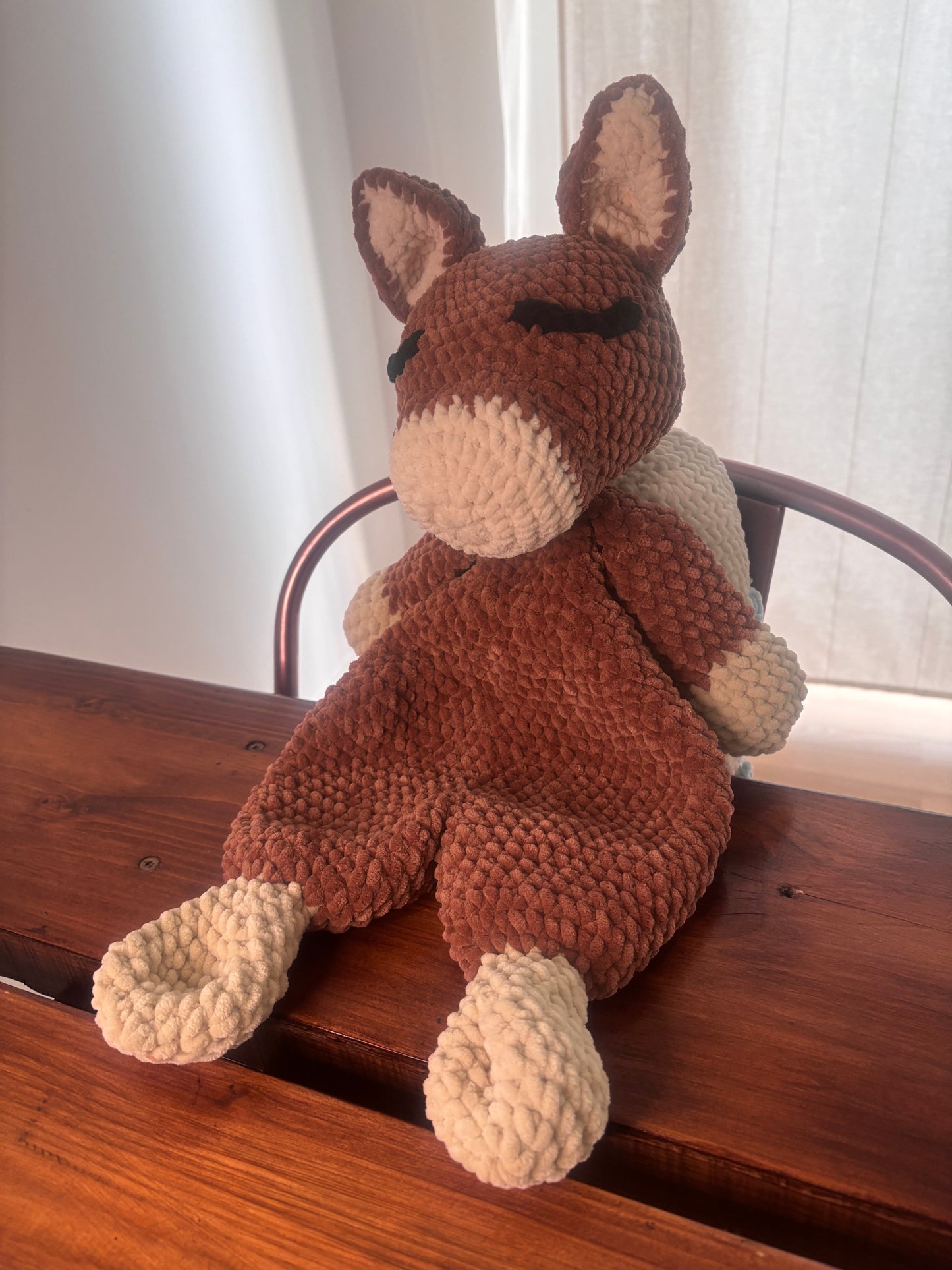 Donkey Snuggler Crochet Pattern – Baby Lovey Amigurumi
