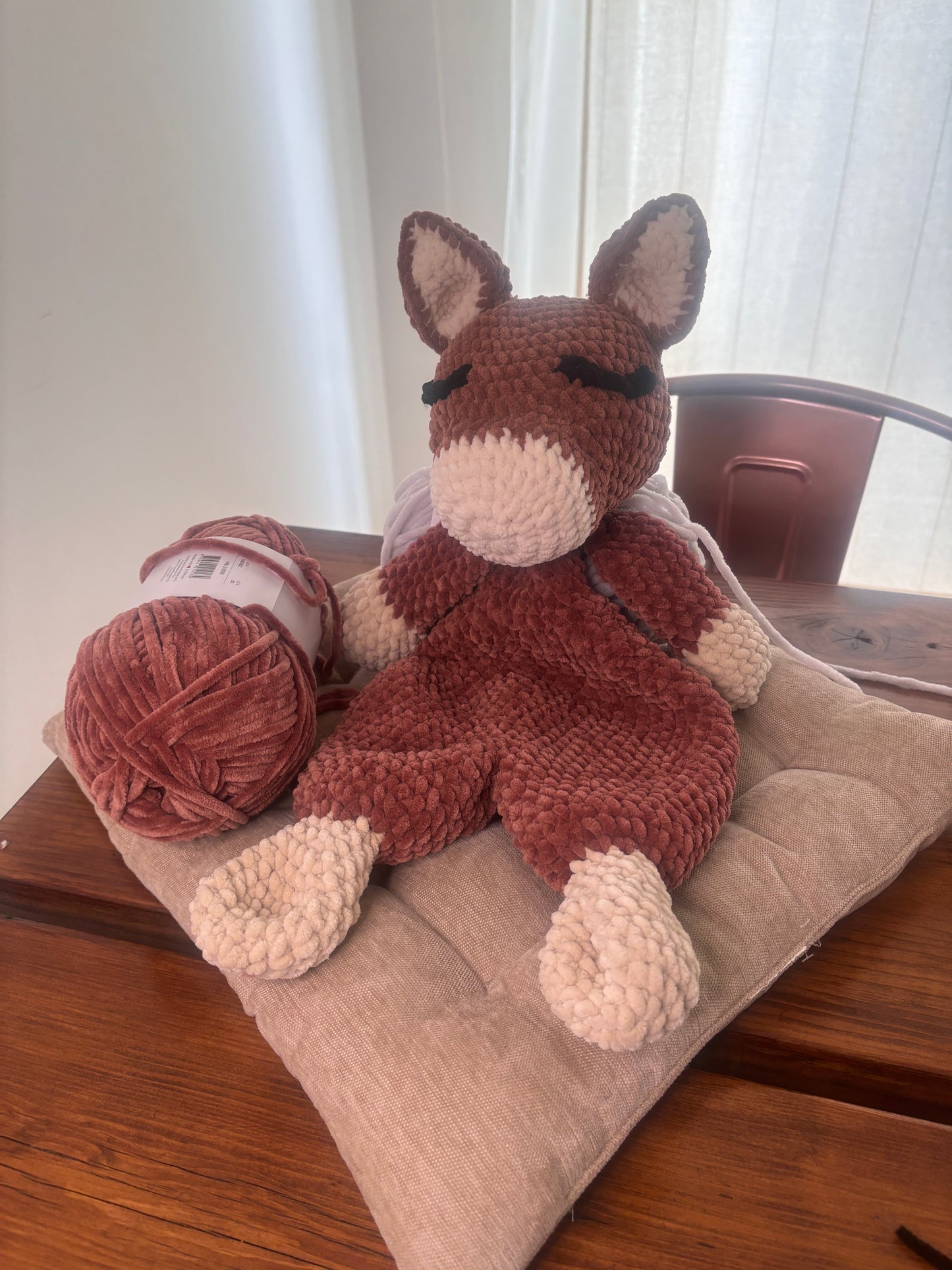 Donkey Snuggler Crochet Pattern – Baby Lovey Amigurumi