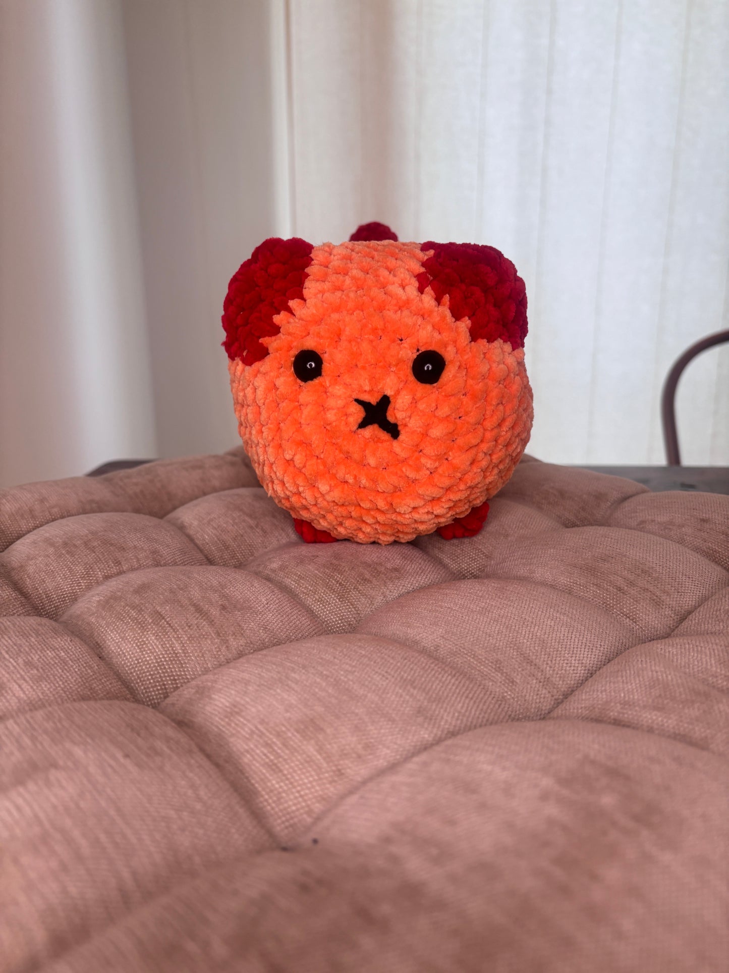 Loaf Cat Crochet Pattern – Orange (No Sew)