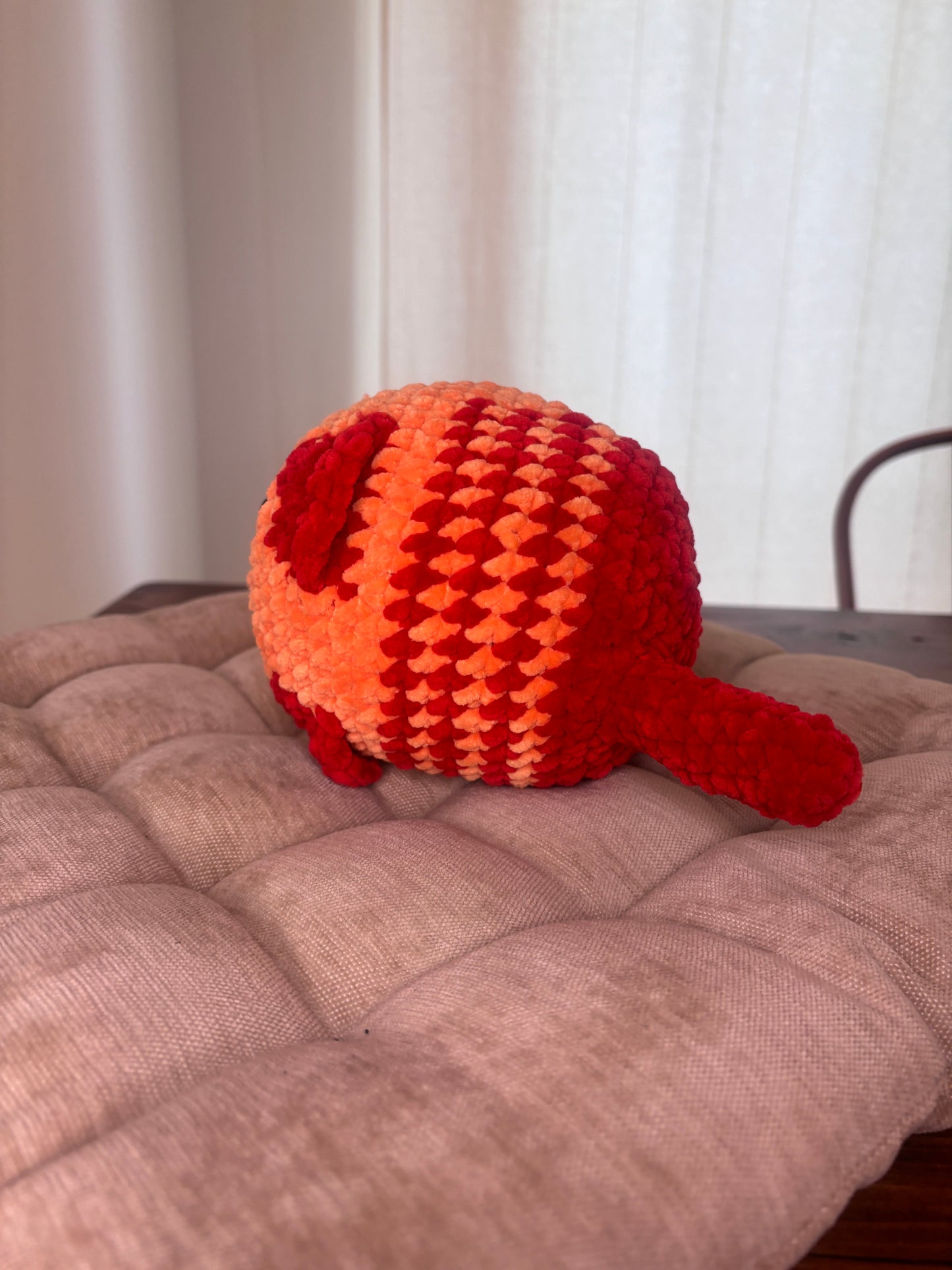 Loaf Cat Crochet Pattern – Orange (No Sew)