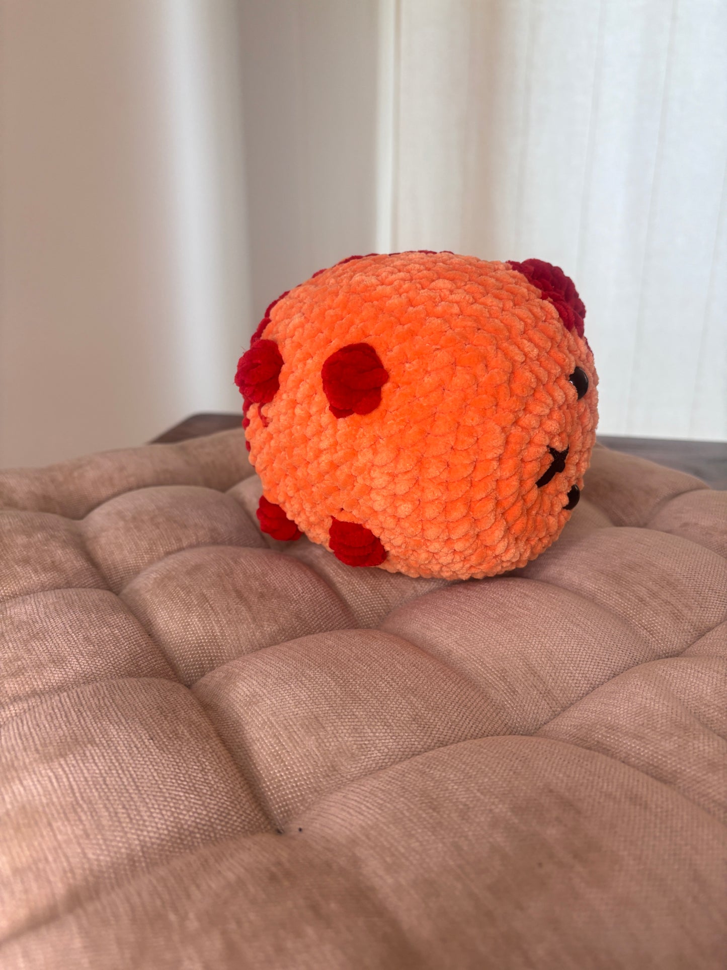 Loaf Cat Crochet Pattern – Orange (No Sew)