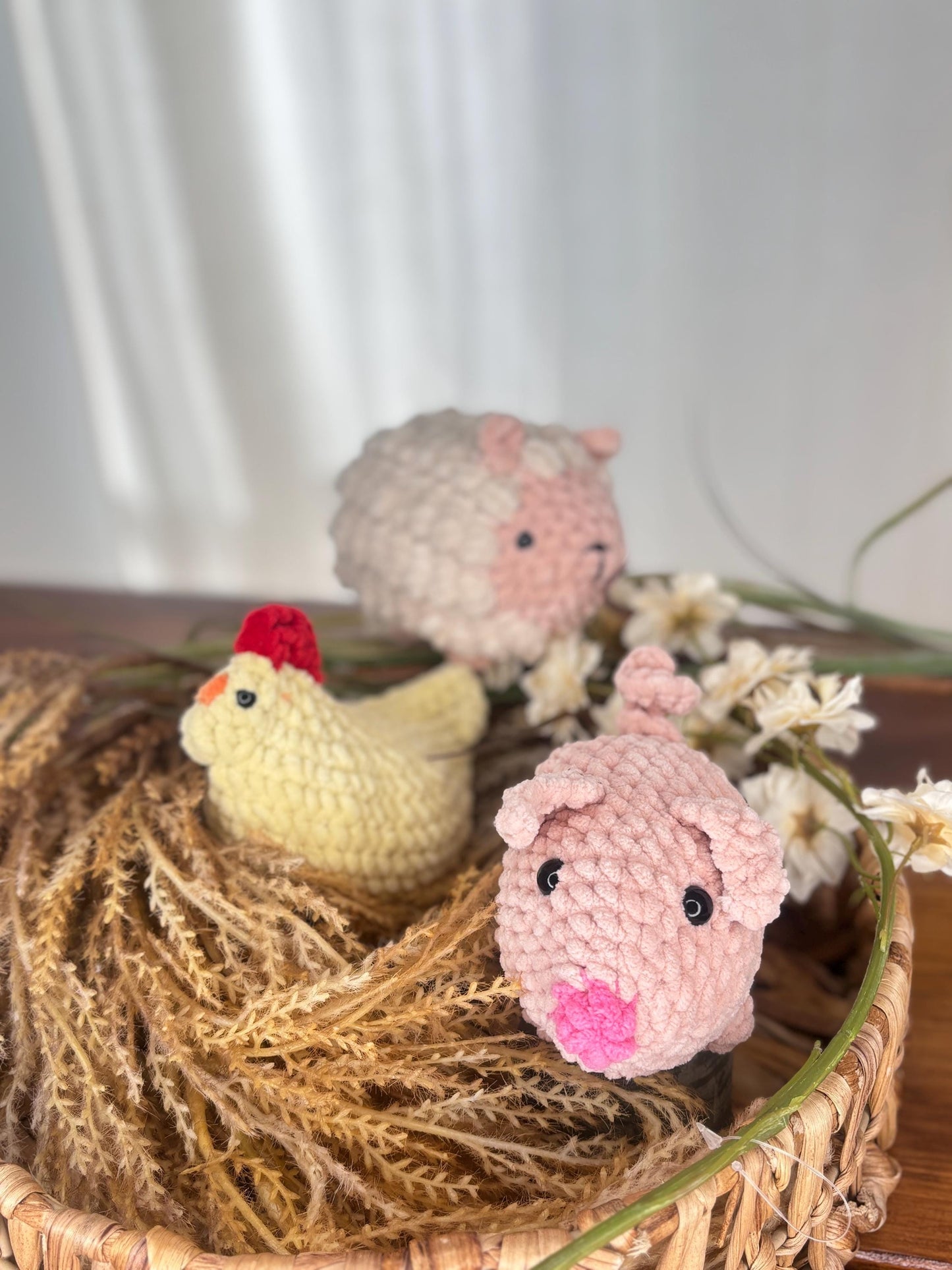 No Sew Chicken Crochet Pattern, Easy Amigurumi Chicken PDF, Beginner Friendly Plushie Tutorial, Instant Download, Farm Animal Toy Pattern