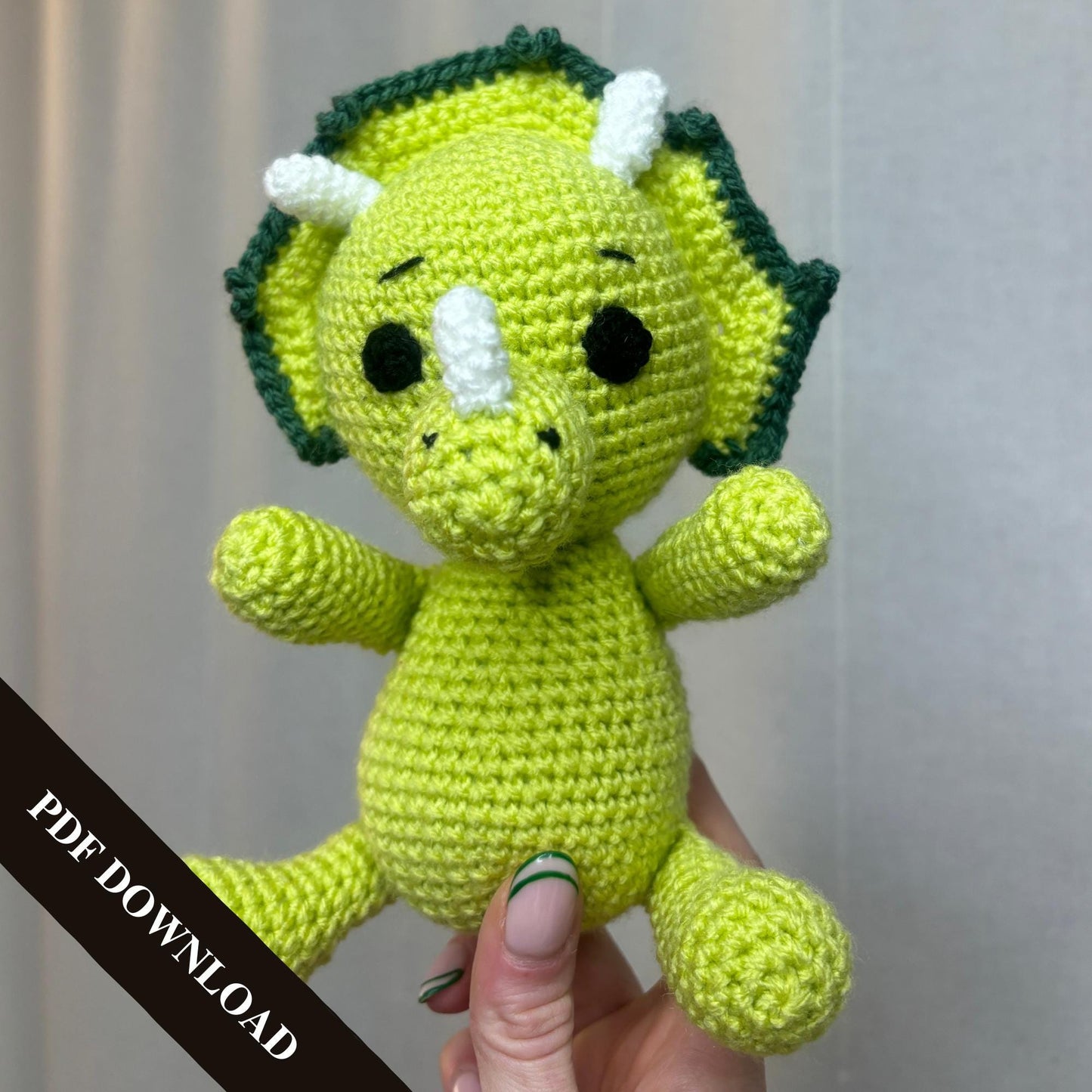 Step by Step Triceratops Amigurumi Tutorial - Make Your Own Dino Friend!