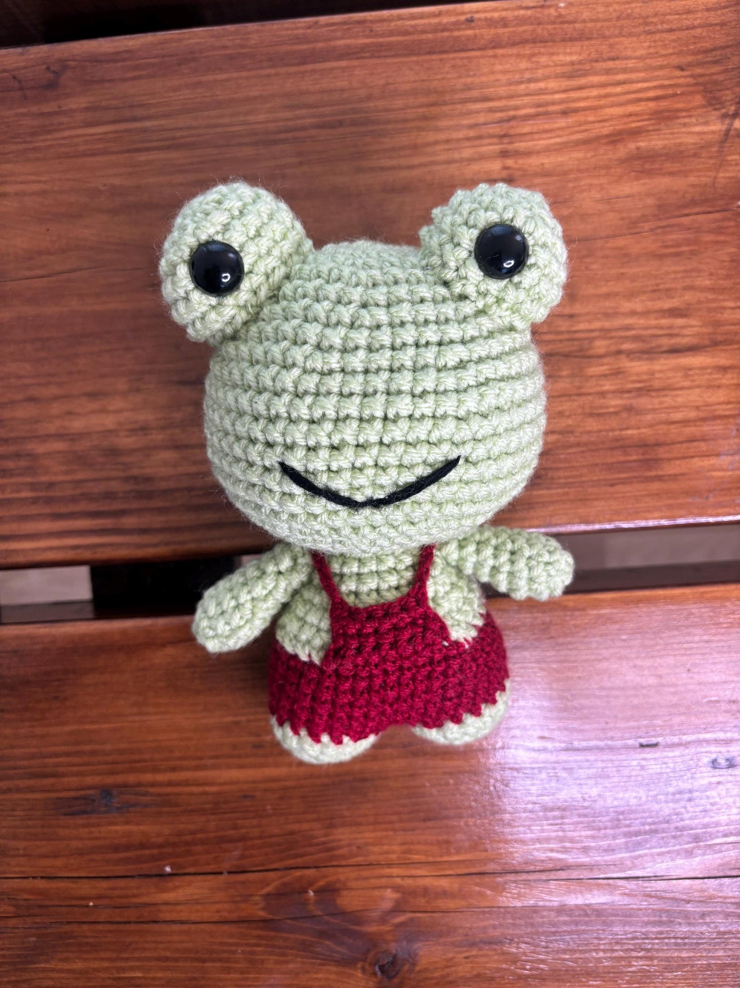 Cute Frog Plushie Crochet Pattern - Amigurumi Frog PDF Tutorial - Plush Frog Doll for Intermediate Crafters