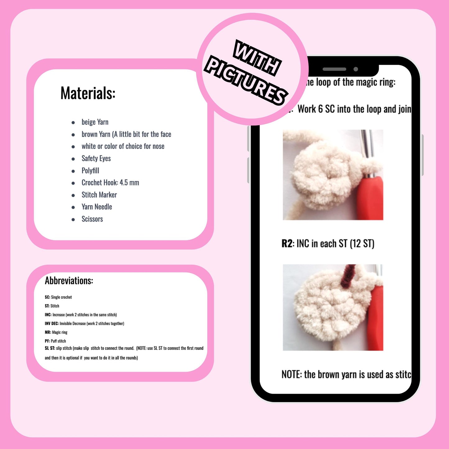 Dinosaur Crochet Pattern Bundle PDF – 4 Cute Amigurumi Plushies | Beginner Friendly Crochet Toy Patterns | DIY Dino Gift | Digital Download