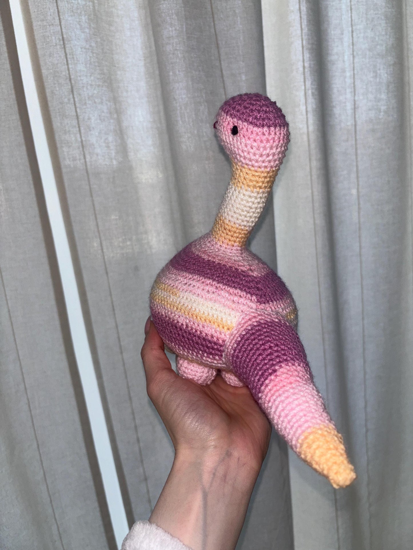 Cute Brontosaurus Amigurumi Dinosaur Crochet Pattern - Beginner Friendly