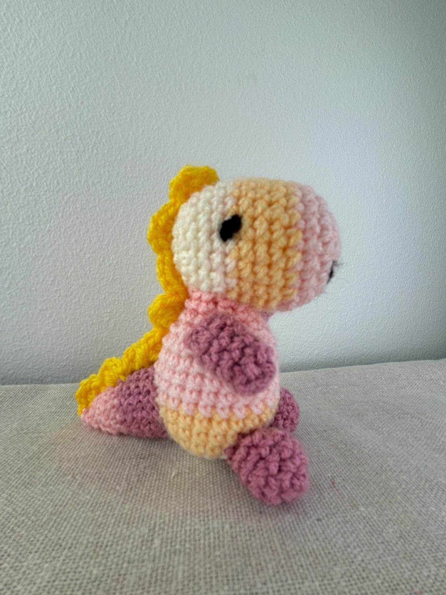 Mini Crochet Dino Pattern - Amigurumi Dino Tutorial