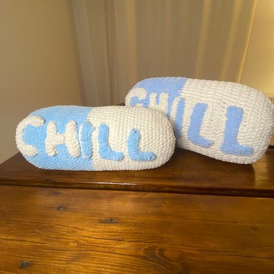 Chill Pill Crochet Pattern – Funny Amigurumi Plushie PDF for Beginners
