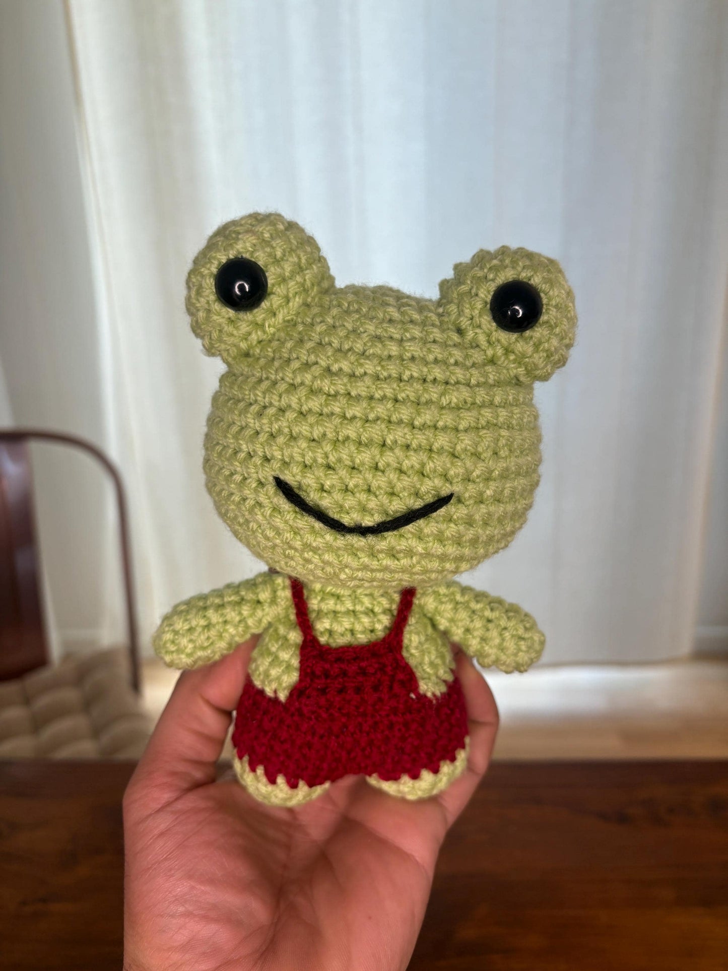 Cute Frog Plushie Crochet Pattern - Amigurumi Frog PDF Tutorial - Plush Frog Doll for Intermediate Crafters