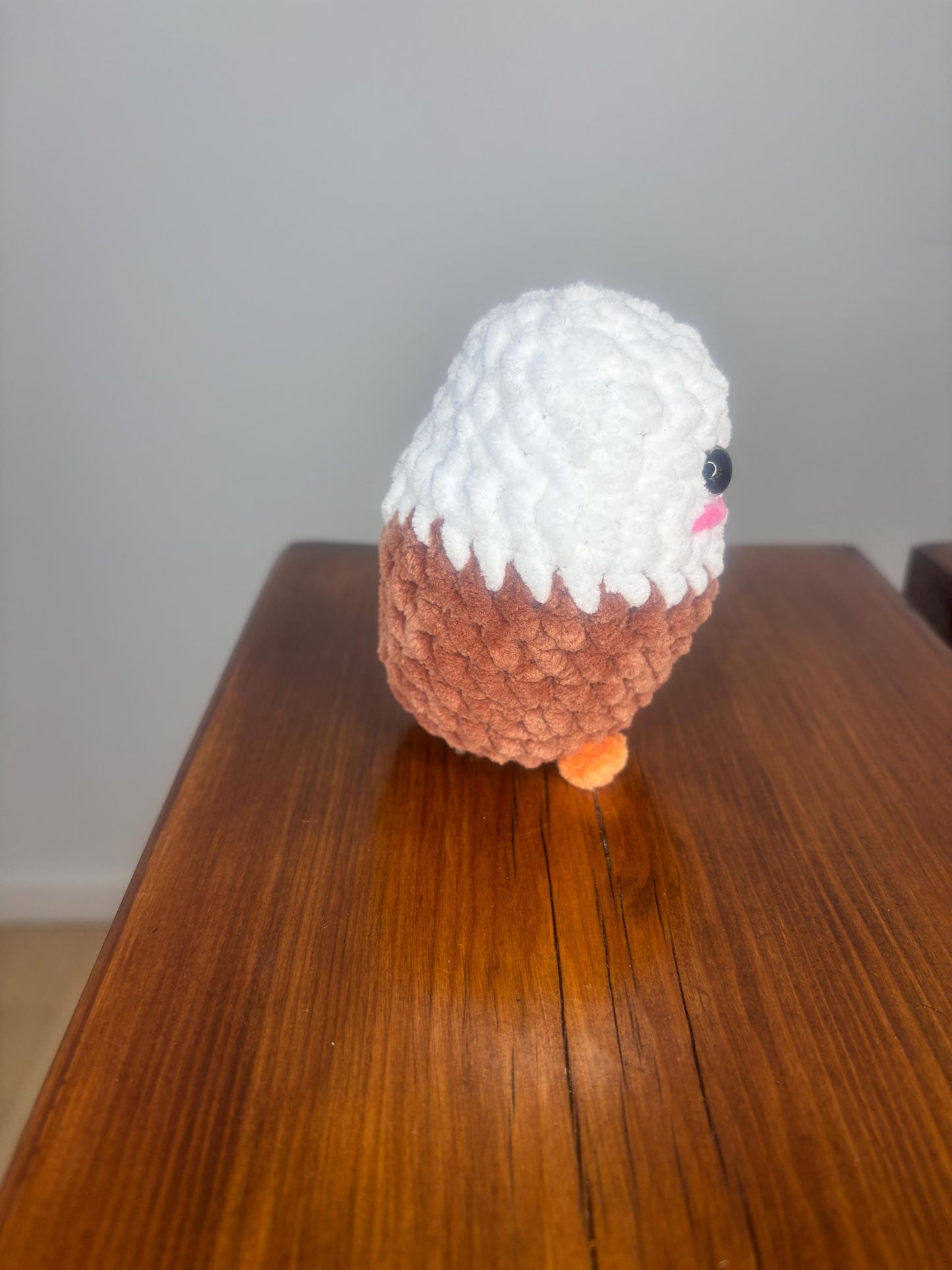 Mini No-Sew Eagle Crochet Pattern – Chubby Amigurumi Bird PDF, Easy Plushie Toy, Bald Eagle Crochet Pattern, Patriotic Animal Gift
