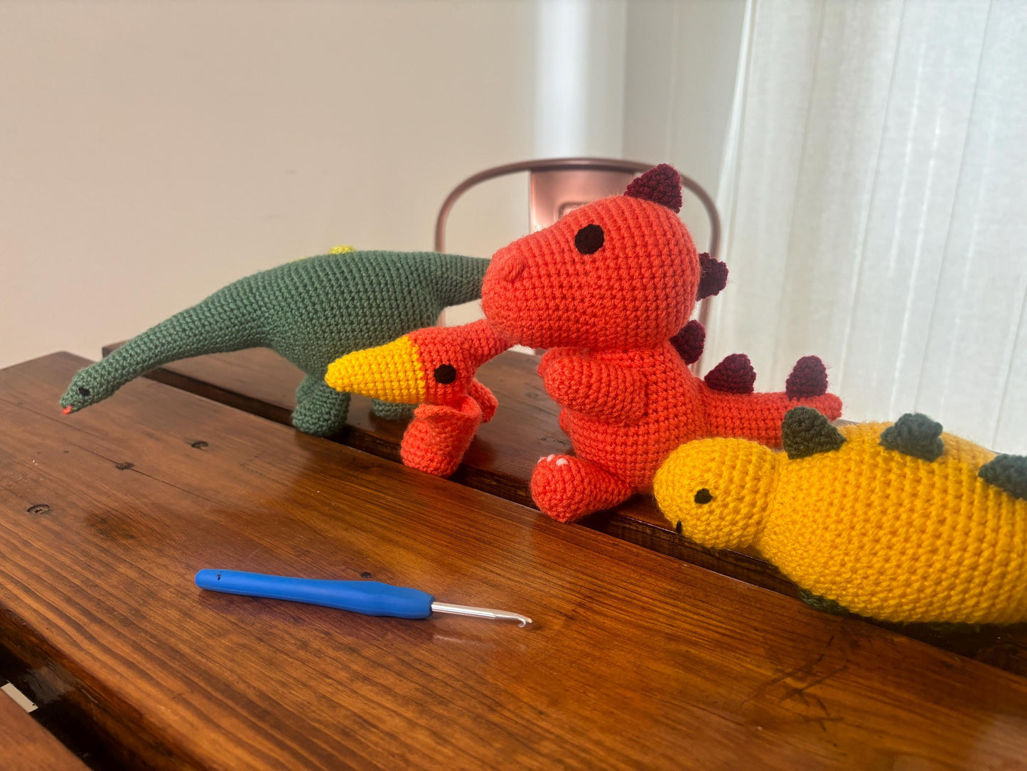 Dinosaur Crochet Pattern Bundle PDF – 4 Cute Amigurumi Plushies | Beginner Friendly Crochet Toy Patterns | DIY Dino Gift | Digital Download