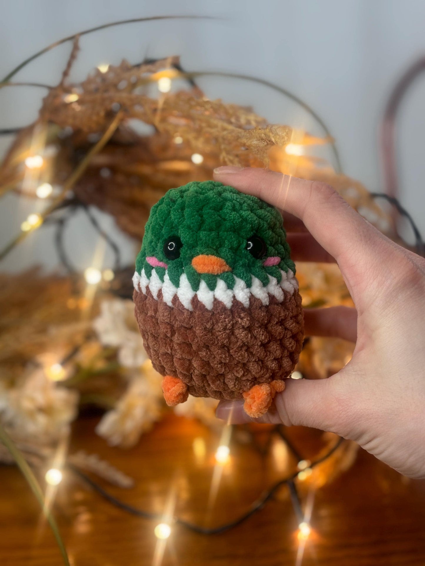 No Sew Mini Mallard Duck Crochet Pattern – Easy Amigurumi Duck Plush – Beginner Friendly PDF Tutorial – DIY Cute Animal Gift