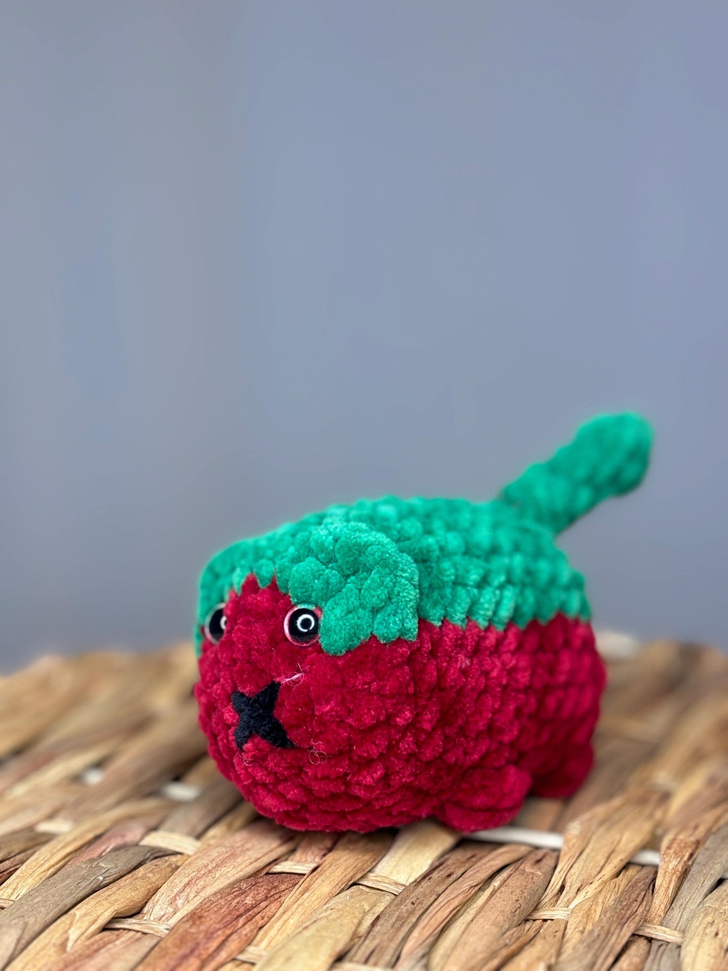 No Sew Tomato Loaf Cat Crochet Pattern – Cute Kawaii Amigurumi Plushie – Easy Beginner Cat Tutorial – Food Crochet Plush Pattern